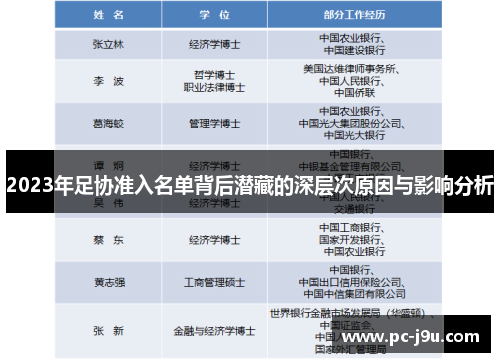 2023年足协准入名单背后潜藏的深层次原因与影响分析